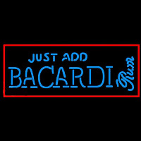 Bacardi Just Add Rum Sign Neon Skilt
