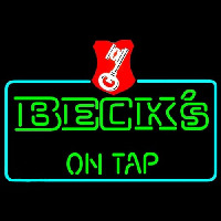 Beck On Tap Key Label Beer Neon Skilt