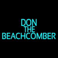 Blue Don The Beachcomber Tiki Bar Neon Skilt