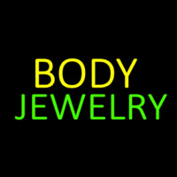 Body Jewelry Block Neon Skilt
