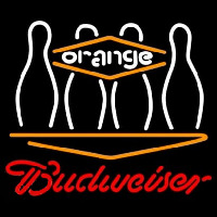 Budweiser Bowling Orange Neon Skilt
