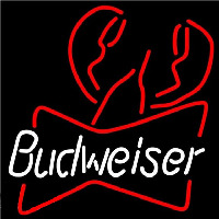 Budweiser Lobster Beer Sign Neon Skilt