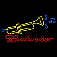 Budweiser Trumpet Neon Skilt