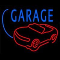 Car Logo Garage Block Neon Skilt