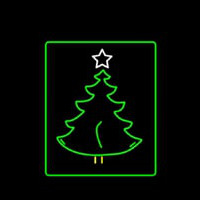 Christmas Tree Logo Neon Skilt