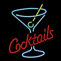 Cocktails Martini . XCAT_GLASS Logo Øl Bar Neon Skilt Julegave Hurtig Fragt