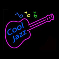 Cool Jazz Guitar Neon Skilt