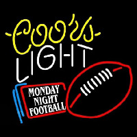Coors Light Monday Night Football Neon Skilt