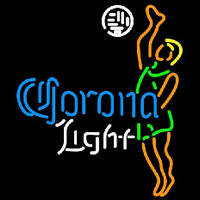 Corona Light Ball Volleyball boy Beer Sign Neon Skilt
