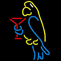 Corona Parrot Martini Glass Beer Sign Neon Skilt