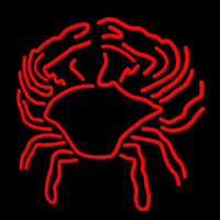 Crab Block With Logo Neon Skilt