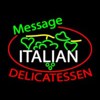Custom Italian Delicatessen Neon Skilt