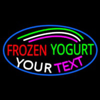 Custom Made Frozen Yogurt Neon Skilt