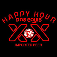 Dos Equis Beer Happy Hour Beer Sign Neon Skilt