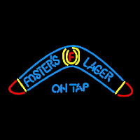 Fosters Lager Boomerang Beer Sign Neon Skilt