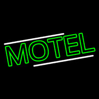 Green Motel Neon Skilt