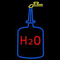 H2o Drinking Water Neon Skilt