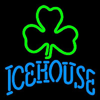 Icehouse Green Clover Beer Sign Neon Skilt