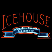 Icehouse Plank Road Brewery Red Beer Sign Neon Skilt