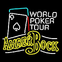 Michelob Amber Bock World Poker Tour Neon Skilt