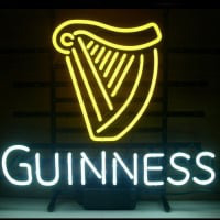 New Guinness Irish Lager Ale Harp Neon Øl Bar Pub Skilt