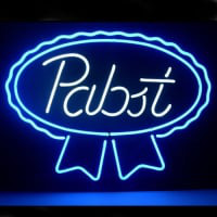New Pabst Blue Ribbon Lager Ale Neon Øl Bar Pub Skilt
