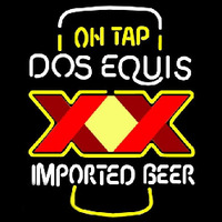 On Tap Dos Equis Beer Sign Neon Skilt