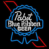 Pabst Skyblue Red Ribbon Beer Sign Neon Skilt