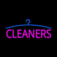 Pink Cleaners Logo Neon Skilt