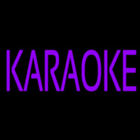 Purple Karaoke Block 1 Neon Skilt