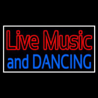 Red Live Music Blue And Dancing 1 Neon Skilt
