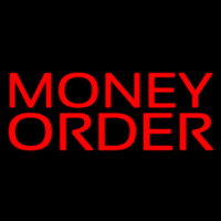 Red Money Order Neon Skilt
