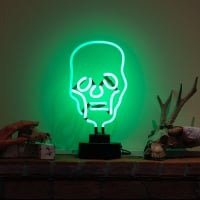 Skull Destop Neon Skilt