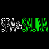 Spa And Sauna Neon Skilt