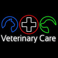 Veterinary Care Neon Skilt