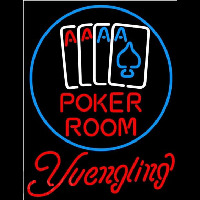 Yuengling Poker Room Beer Sign Neon Skilt