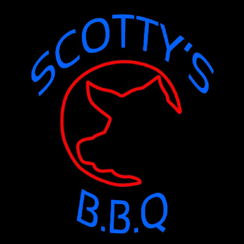  Scottys Bbq Neon Skilt