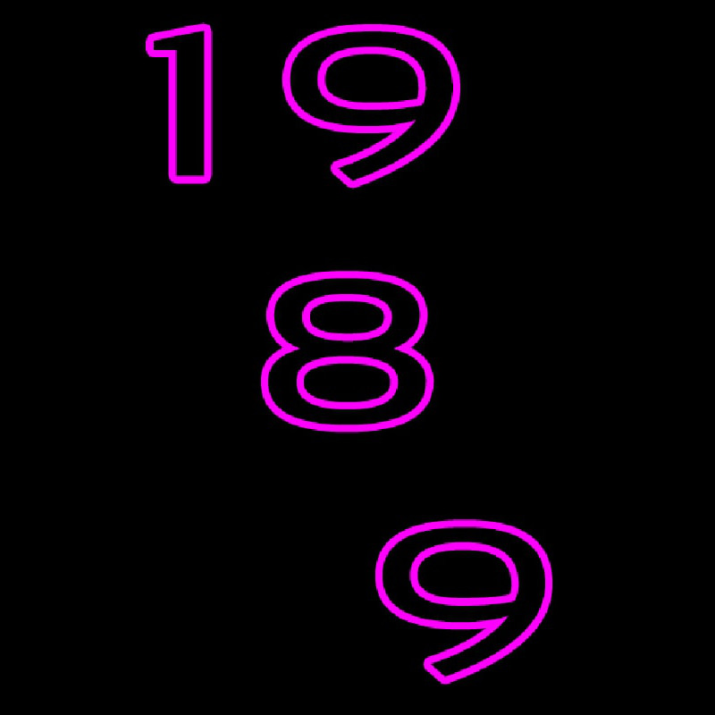 1989 Neon Skilt