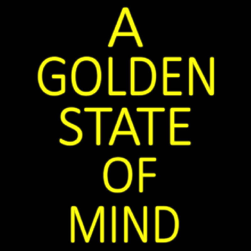 A Golden State Of Mind Neon Skilt