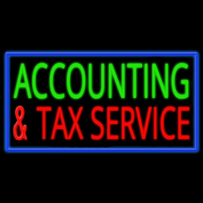Accounting And Services Neon Skilt