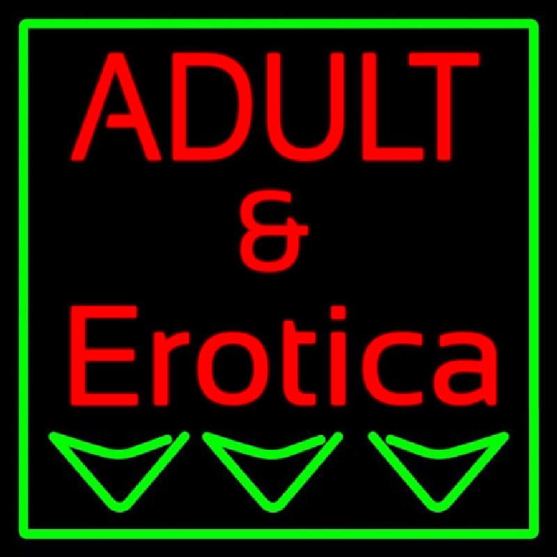 Adult And Erotica Neon Skilt