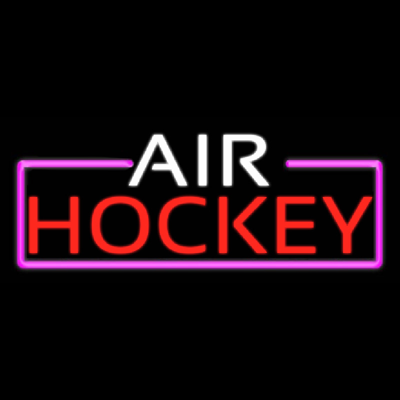 Air Hockey Bar Real Neon Glass Tube Neon Skilt