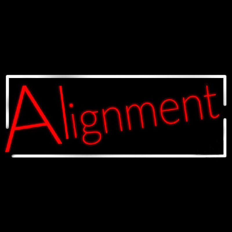 Alignment Neon Skilt