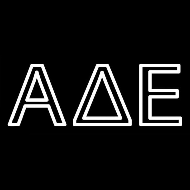 Alpha Delta Epsilon Neon Skilt