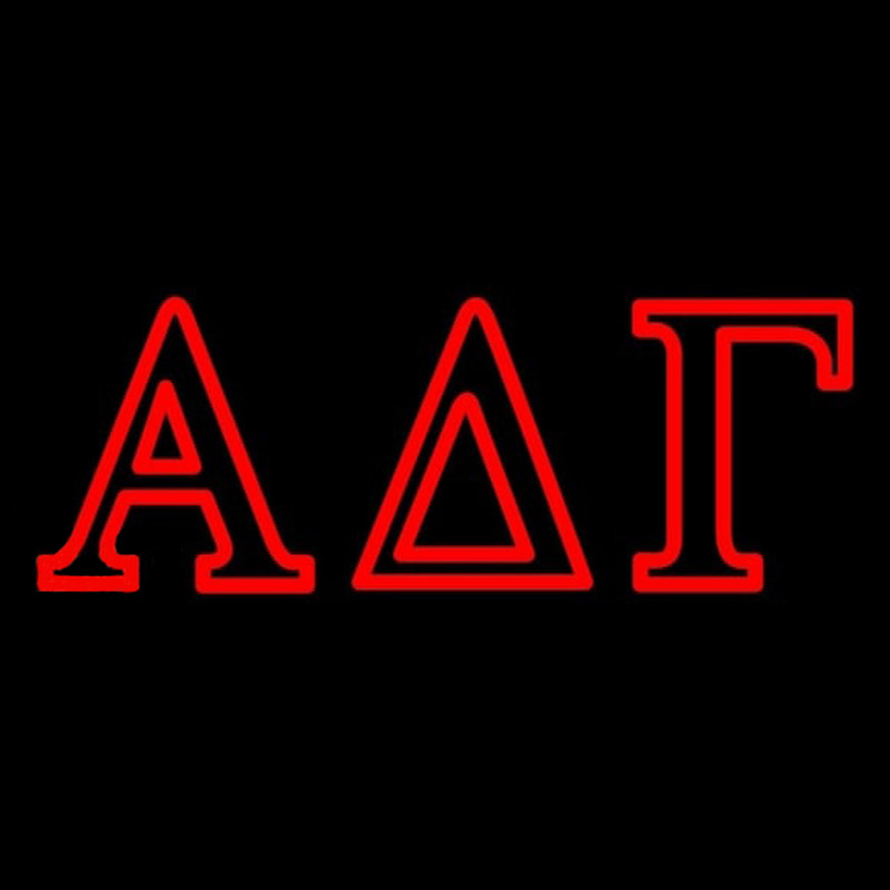 Alpha Delta Gamma Neon Skilt