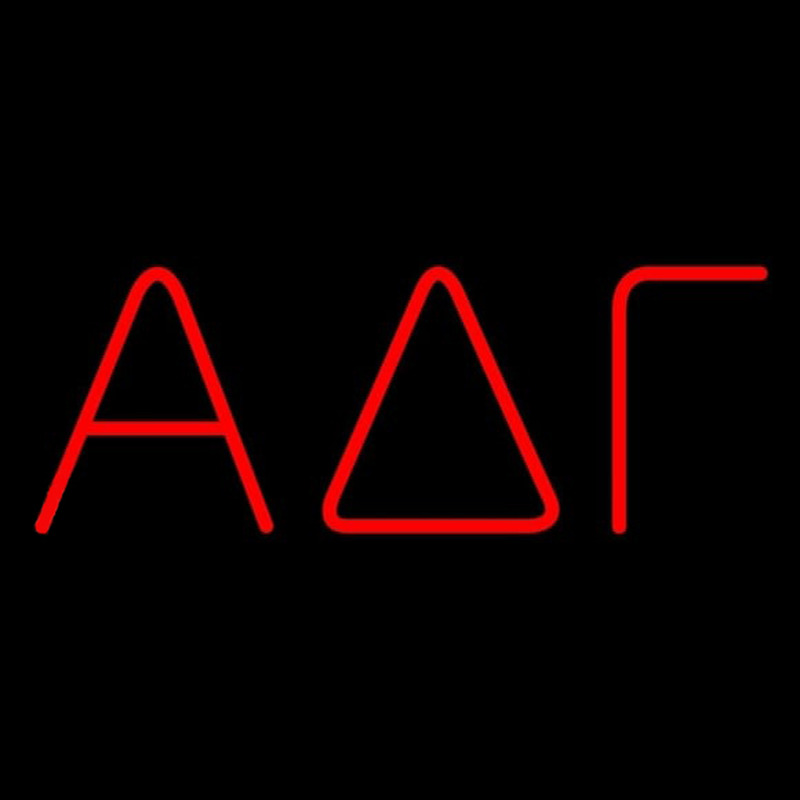 Alpha Delta Gamma Neon Skilt