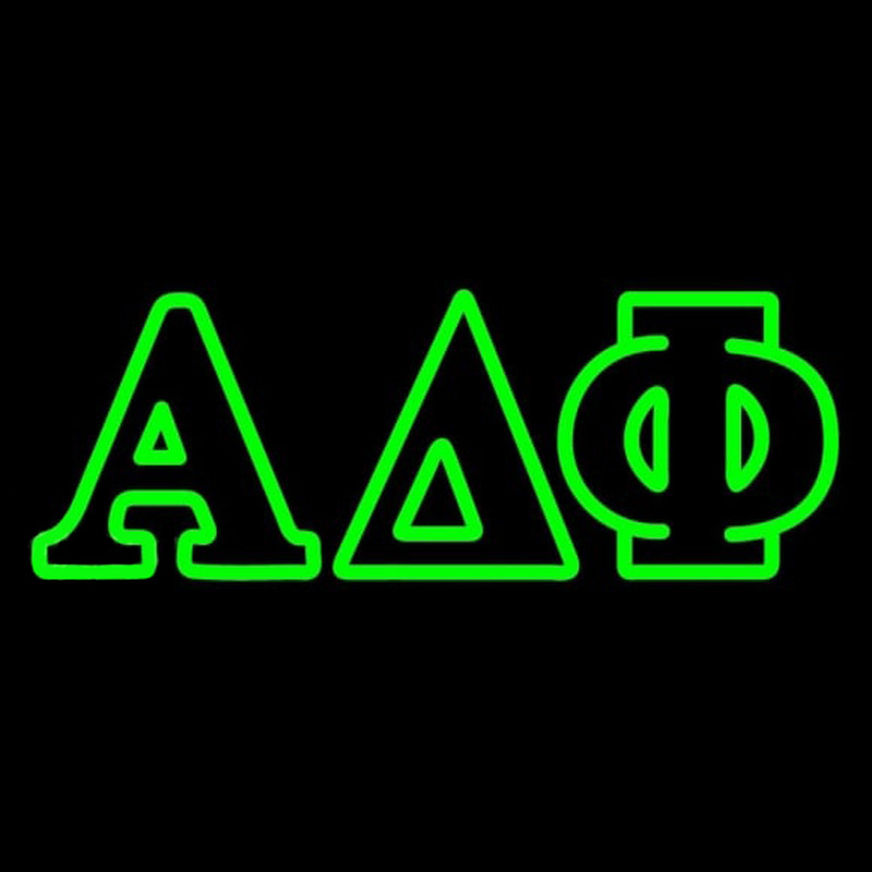 Alpha Delta Phi Neon Skilt