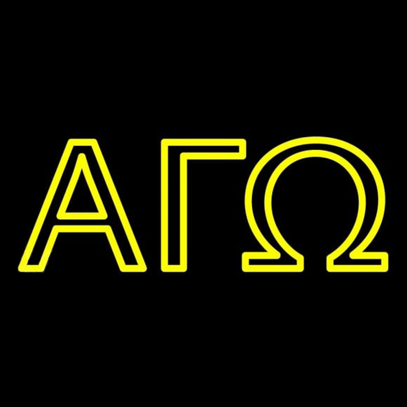 Alpha Gamma Omega Neon Skilt