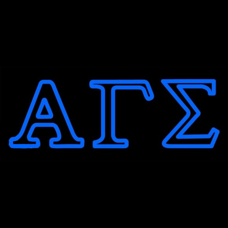 Alpha Gamma Sigma Neon Skilt