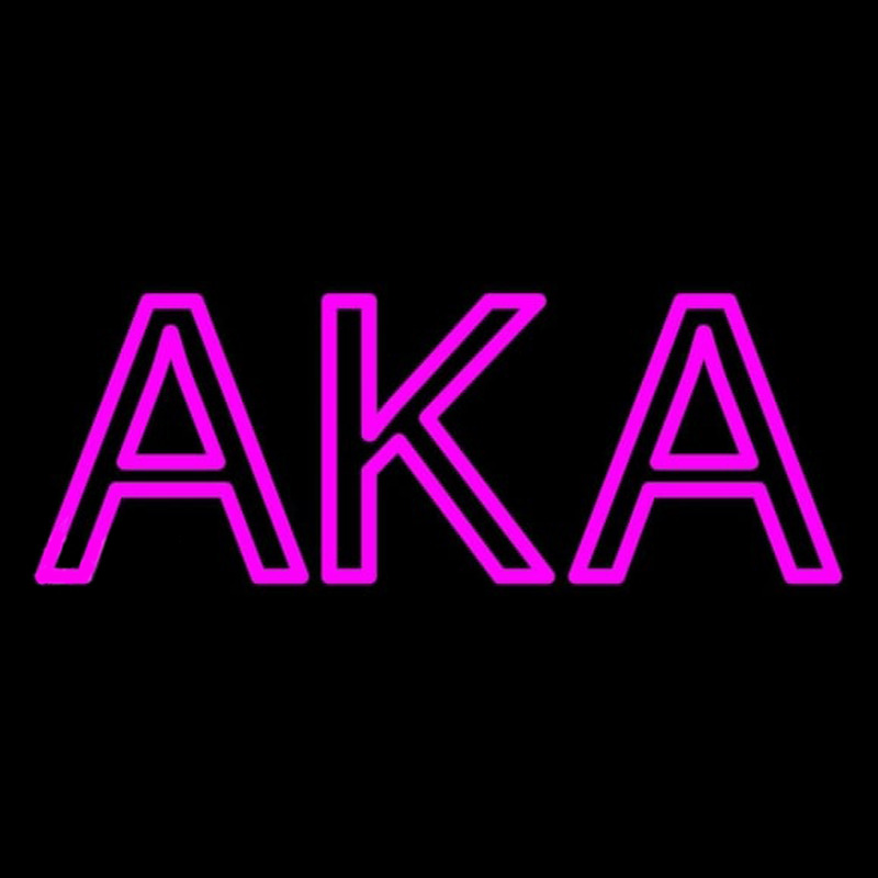 Alpha Kappa Alpha Neon Skilt